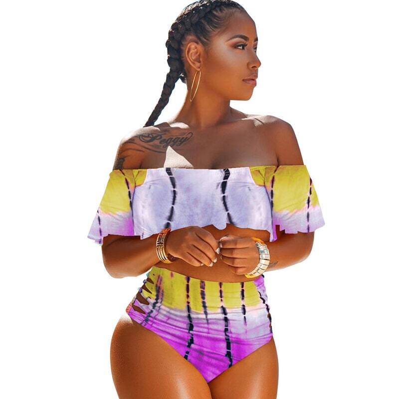 Purple and gold swimsuit sales