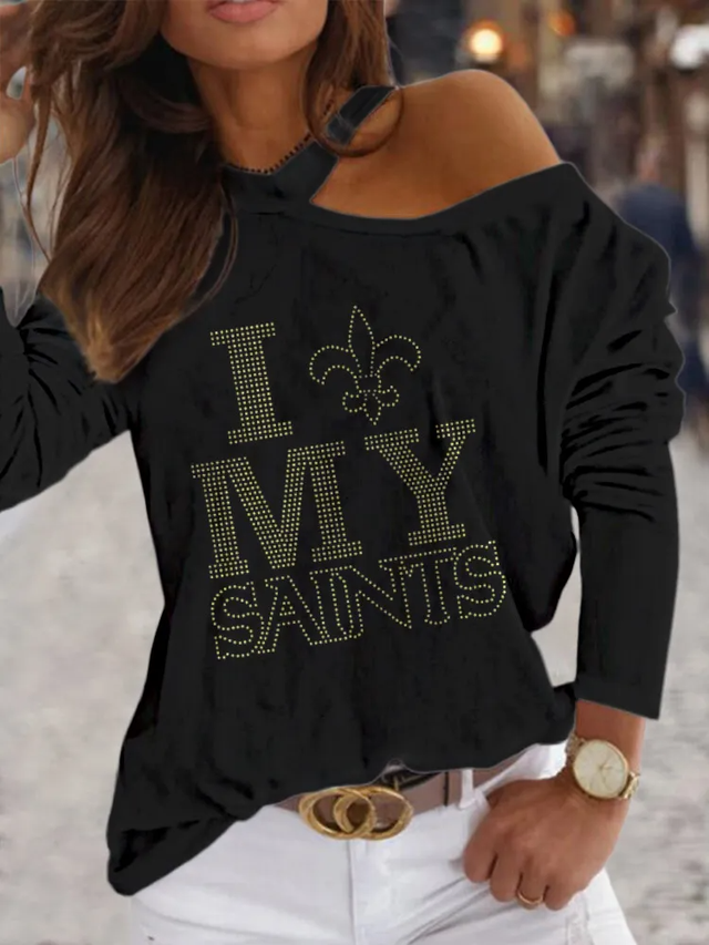 Saints off 2025 the shoulder shirt